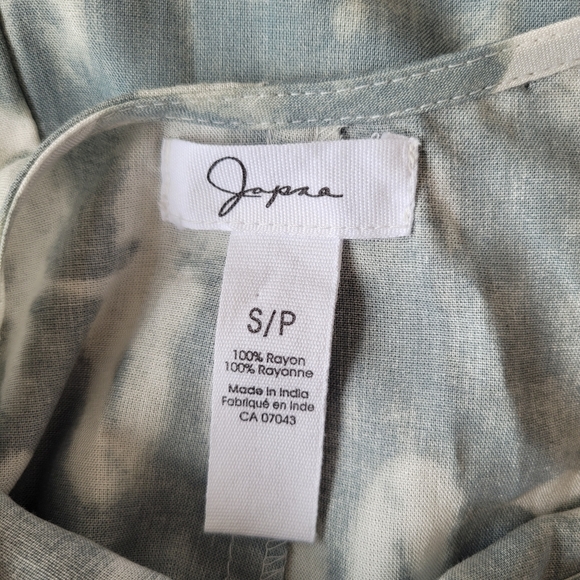 JAPNA Light Blue Tie-Dye Wide Ruffle Leg Jumpsuit - Picture 12 of 13